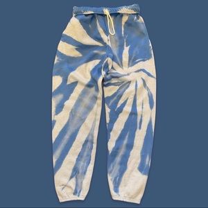 Handmade Blue Reverse Tie Dye Pants